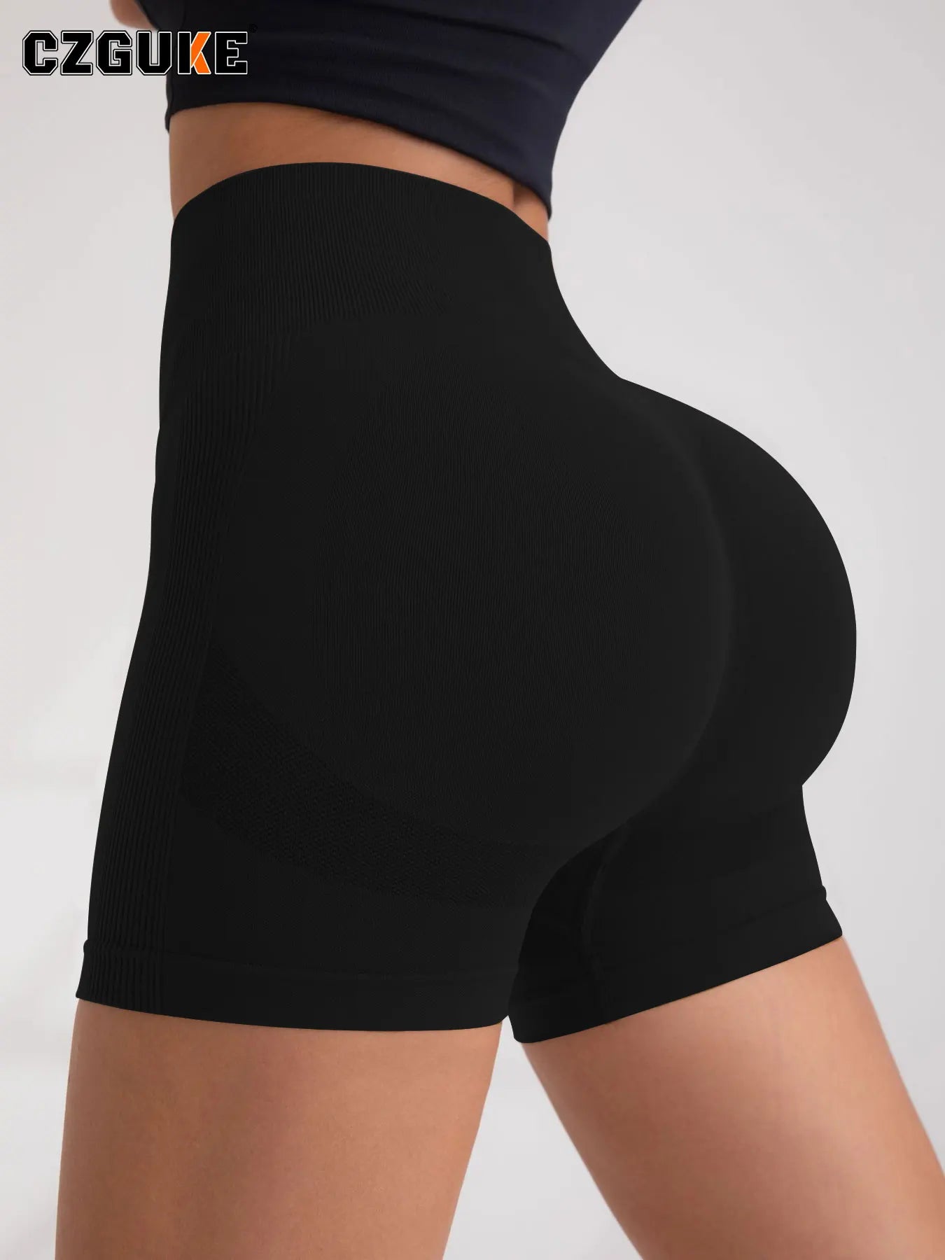 CZGUKE Ladies' outdoor sports shorts fitness pants gym warm-up yoga pants high-quality tight jogging shorts and cycling shorts