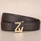 Thin 3.4cm Famous Brand Belt women Top Quality Genuine Luxury Leather Belts for women Strap Metal Belt Fashion Women's jean belt