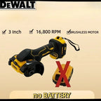 DEWALT 3inch Angle Grinder Cordless Mini Polishing Grinder Multifunctional Electric Cutting Machine Electric Tool