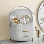 Make Up Organiser Bathroom Large Cosmetic Vanity Case Box 2 Drawers Skincare Storage Home Skin Care Make Up Storage Drawer