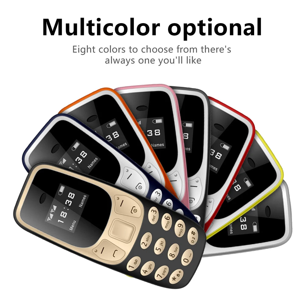 SERVO BM10 Mini Mobile Phone 2 SIM Card Bluetooth Earphone Voice Changer Dialer Low Radiation Sound Recording Small Cellphone