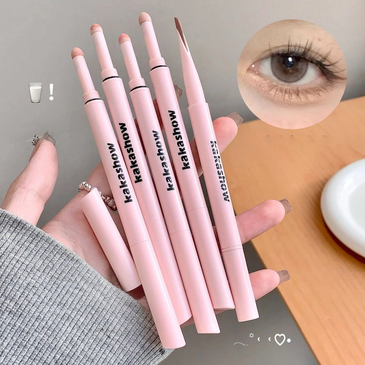 Double-end Lying Silkworm Eyeliner Pencil Diamond Glitter Matte Aegyosal Pen Brightening Cream Shadow Highligher Eye Makeup