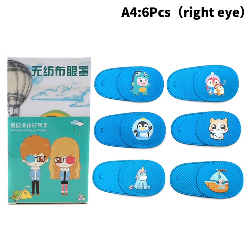 6pcs Children Health Care Kids Child Occlusion Medical Lazy Eye Patch Eyeshade For Kids Strabismus Treatment Vision Care Kit