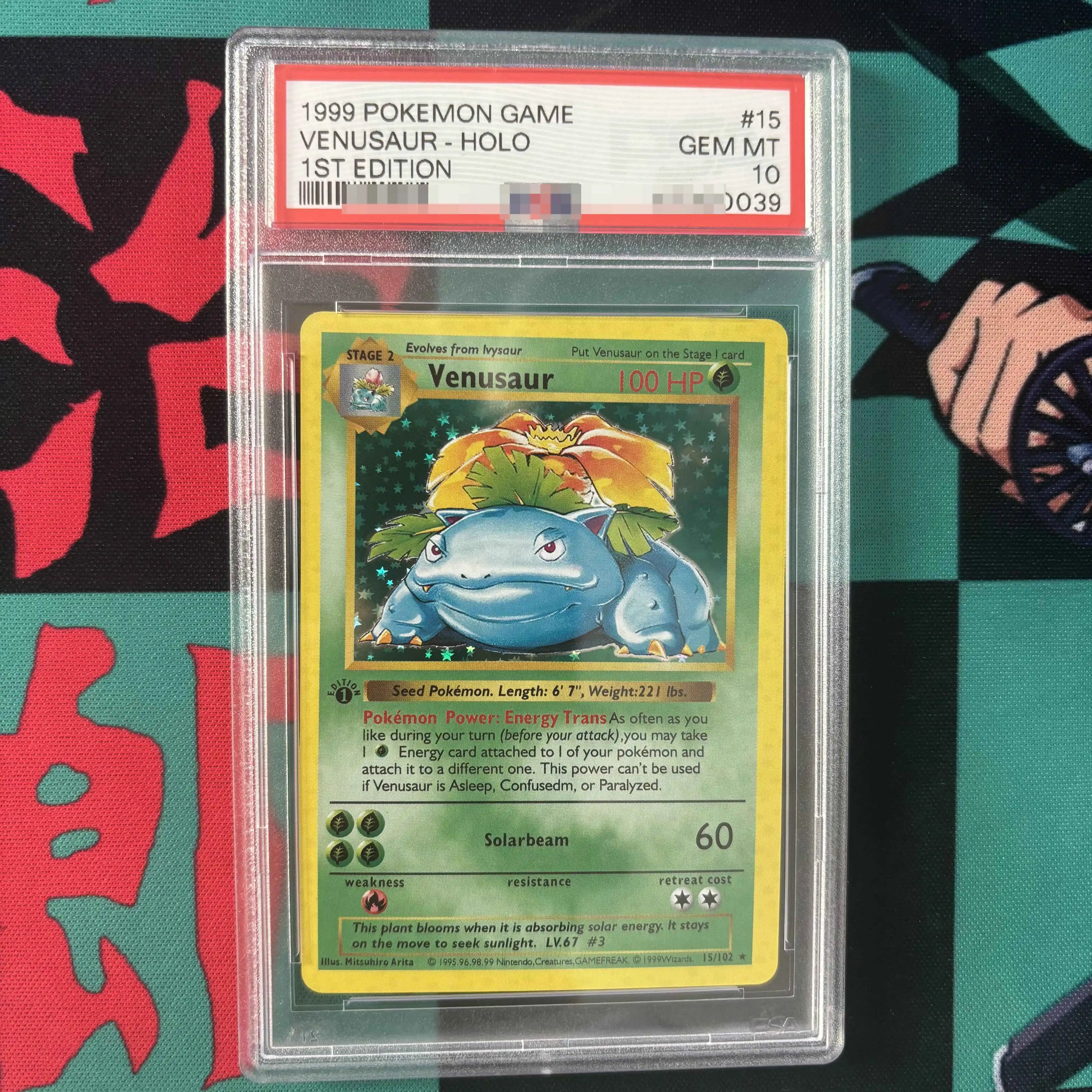 DIY 1999 PTCG GAME English Version 1ST EDITION CHARIZARD BLASTOISE Collection Card 10Points Rating Card Anime Game Card Gift Toy