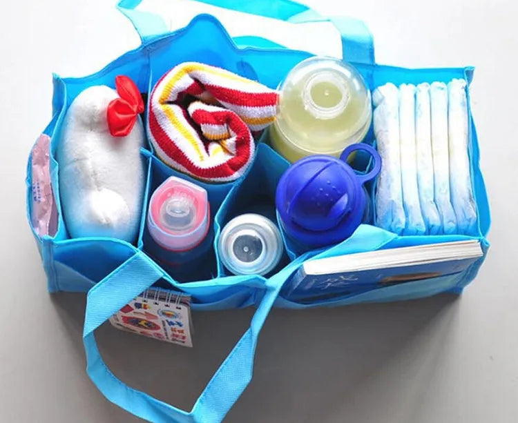 Portable Mummy Bag Bottle Storage Multi-Function Separate Bag Nappy Maternity Handbag Baby Tote Diaper Organizer