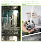 BioloMix Professional 1300W Blender with 1.5L BPA Free Glass Pitcher Perfect for Frozen Smoothies and Homemade Sauces