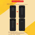 R-SIMCLUB Unlock Card TOP NEWEST MKSD ULTRA V5.3 adhesive 5G MODE QPE IOS16.X IP14 12 sprint cricket metroPCs T-mobile SoftBank