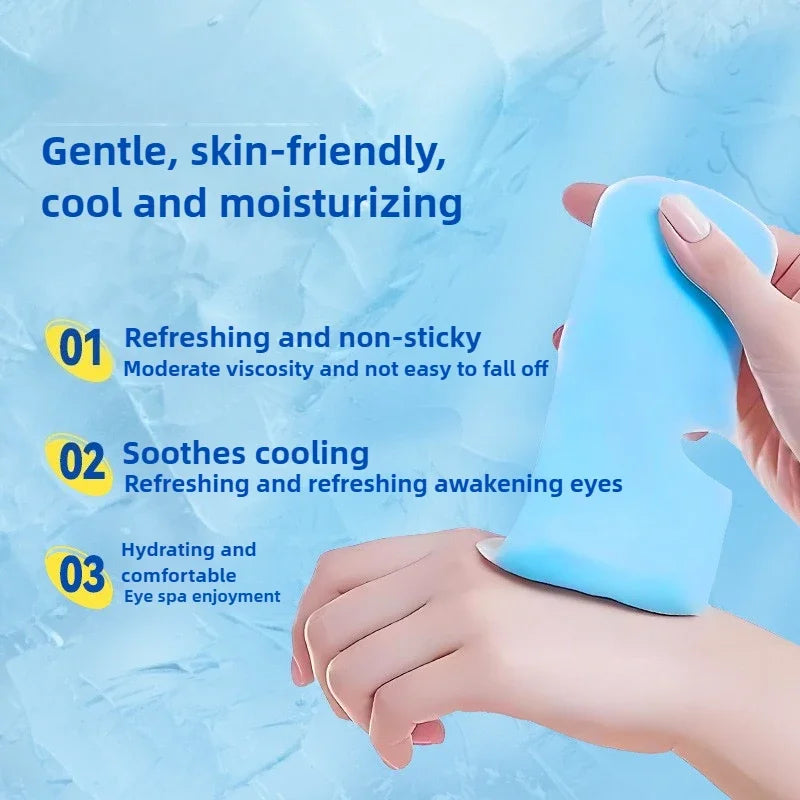 20/40 Pcs Box Hot Selling Disposable Ice Eye Patches Hydrogel Eye Protection Relieve Fatigue Herbal Cold Compress Eye Masks
