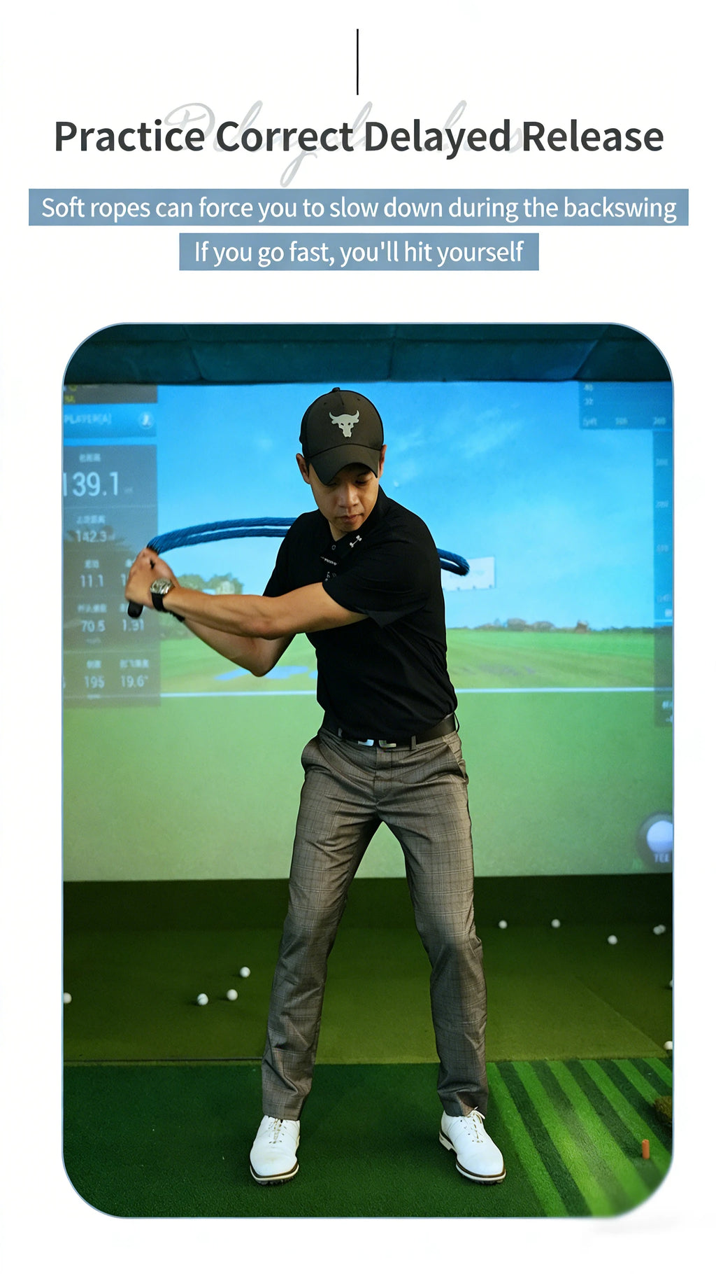 Advanced Golf Speed Rope Fitness Training Indoor and Outdoor Swing Practice Tool﻿﻿﻿﻿﻿﻿﻿﻿﻿﻿