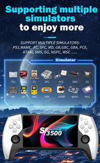 Multifunctional 5 Inch IPS HD Retro Handheld Game Console SF3500 Support Multi-System with FHD Port& Dual Core,256GB Expandable