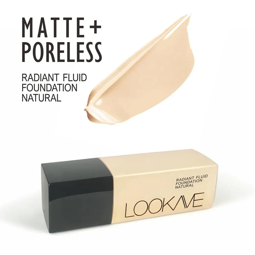 1Pcs Liquid Foundation Long Lasting Full Coverage Matte Cream CC Foundation Makeup Concealer Natural Liquid Base Moisturizing