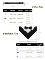Sucado Bow Tie Dog Collar Tuxedo Bandana Adjustable Formal Puppy Triangle Neck Wear for Wedding Birthday Dress-up Cosplay Party