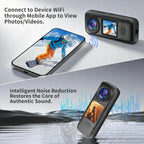 4K Action Camera WiFi IPX6 Waterproof 3.5H Battery Fast Charge Ultra HD Photo 1.4" Touch Screen Vlog  Helmet Cam 12 Accessories.