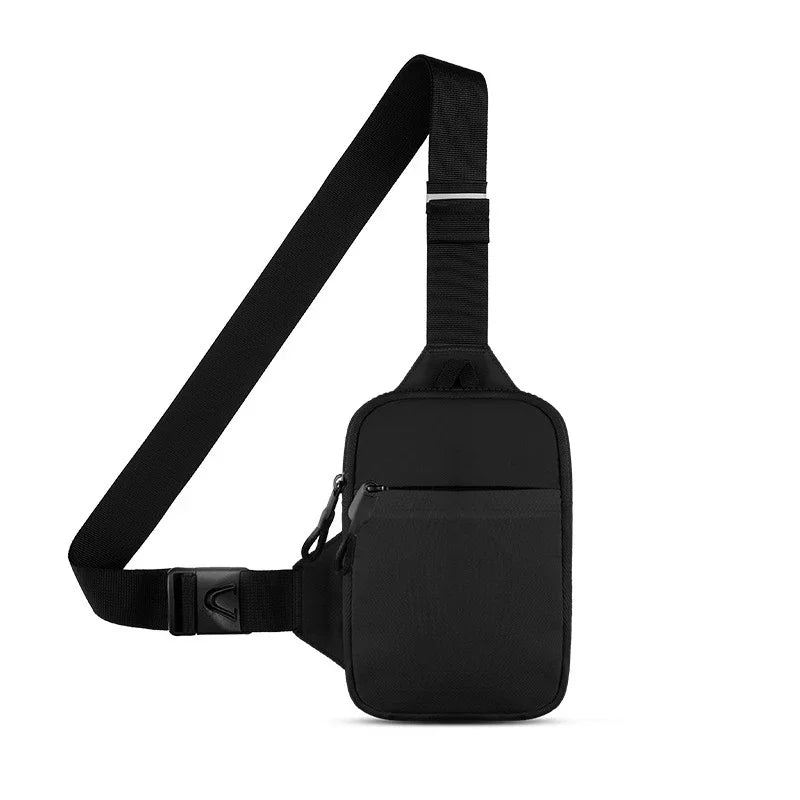 New chest bag for men and women's leisure, fitness, sports, crossbody bag, chest bag, casual men's bag, large capacity bag trend