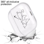 Hard Plastic Case for AirPods Pro 2 USB C Case for airpods 3 2 1 Case Transparent Cover for airpod pro 3 funda Air Pods 3 Coque