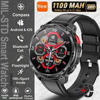 2026 New T-Rex 3 Ultra 1100mAh Smart Watch 5ATM Waterproof Outdoor Sports GPS Track Heart Rate Compass Bluetooth Call Smartwatch