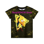 Boys Summer T-shirt Tees Brawl-Stars Anime Figures Leon Cartoon Characters Kids Cosplay Costumes Crow T Shirt Christmas Gifts