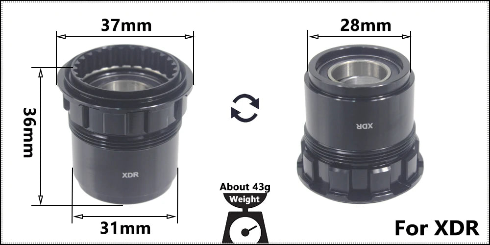 Bicycle Micro Spline Freehub MTB Road Bike Hubs Converters End Cap Adapter 11/12 Speed MS HG DT Hub Body Driver for XD DT240/350