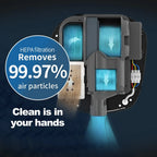 AIKE Air Tank Heavy Duty Automatic Hand Dryer HEPA Filter UL Approved 1450W Brushed Stainless Steel Finish Hand Drying Machine