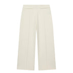 HH Women Elegant Beige Matching Set O Neck T-Shirt Solid Puff Sleeve Top Casual Lady Wide Leg Trousers High Street Chic Outfit