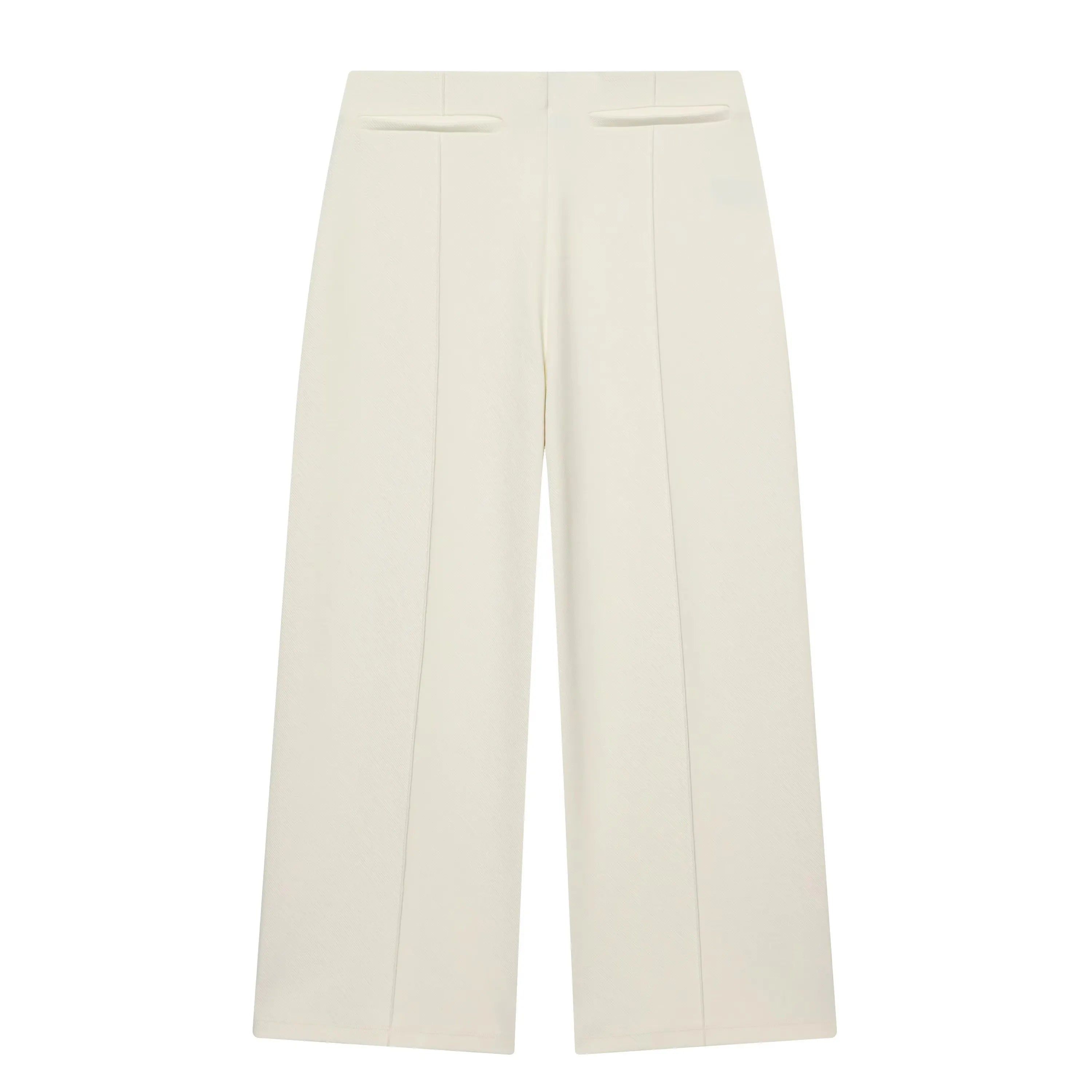 HH Women Elegant Beige Matching Set O Neck T-Shirt Solid Puff Sleeve Top Casual Lady Wide Leg Trousers High Street Chic Outfit