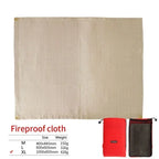 New Outdoor Camping Fireproof Cloth Picnic Barbecue Insulation Mat Flame Retardant High Temperature Fire Blanket Fiberglass Mat