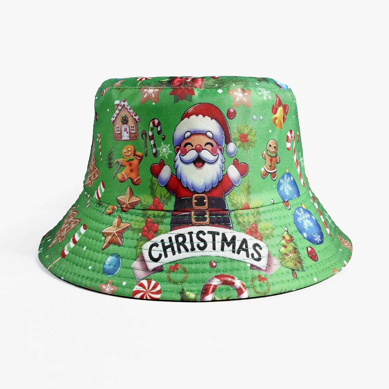 Classic Popular Funny Novelty Christmas Santa Claus gift fisherman hat Outdoor Leisure Sunscreen Sun Hat Men Women bucket hats