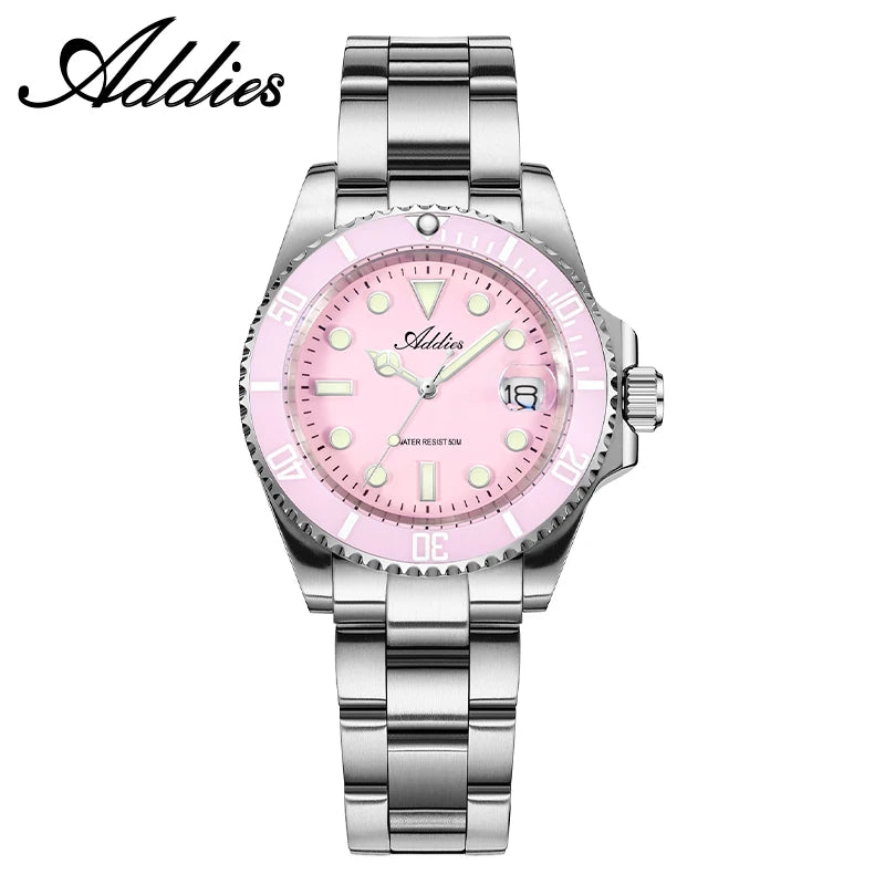 ADDIES Luxury Women's Watches Elegant Classic 36mm Business Ladies Watch BGW9 Luminous Waterproof Steel Quartz Woman Watches