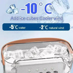 3 In 1 Mini Air Cooler Fan Portable Household Air Conditioner Humidifier LED Night Light For Home Office Desk Use25.5x18.5x8cm