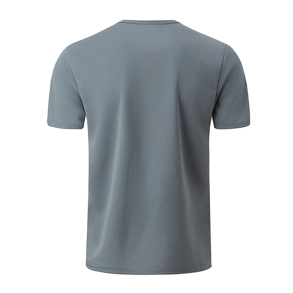 4/1 Pcs Men's Summer Multicolor Quick-drying Sports Short Sleeve Loose Breathable Fitness Running Badminton T Reflective Strip
