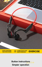 OnePlus Bone Conduction Headset Sport Headphone IPX8 Waterproof Bluetooth 5.4 Wireless Earphone Hands-free With Mic for Exercise