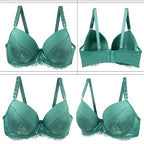 DaiNaFang Push Up Breathable Bras Bow 34/75 36/80 38/85 40/90 42/95 44/100 BCDE Cup Underwear For Women Plus Size Lingerie