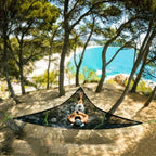 Outdoor Camping Hanging Portable Bed Triangle Hammock Portable Multi Person Aerial Mat  travel Convenient Sleep Hammock bed