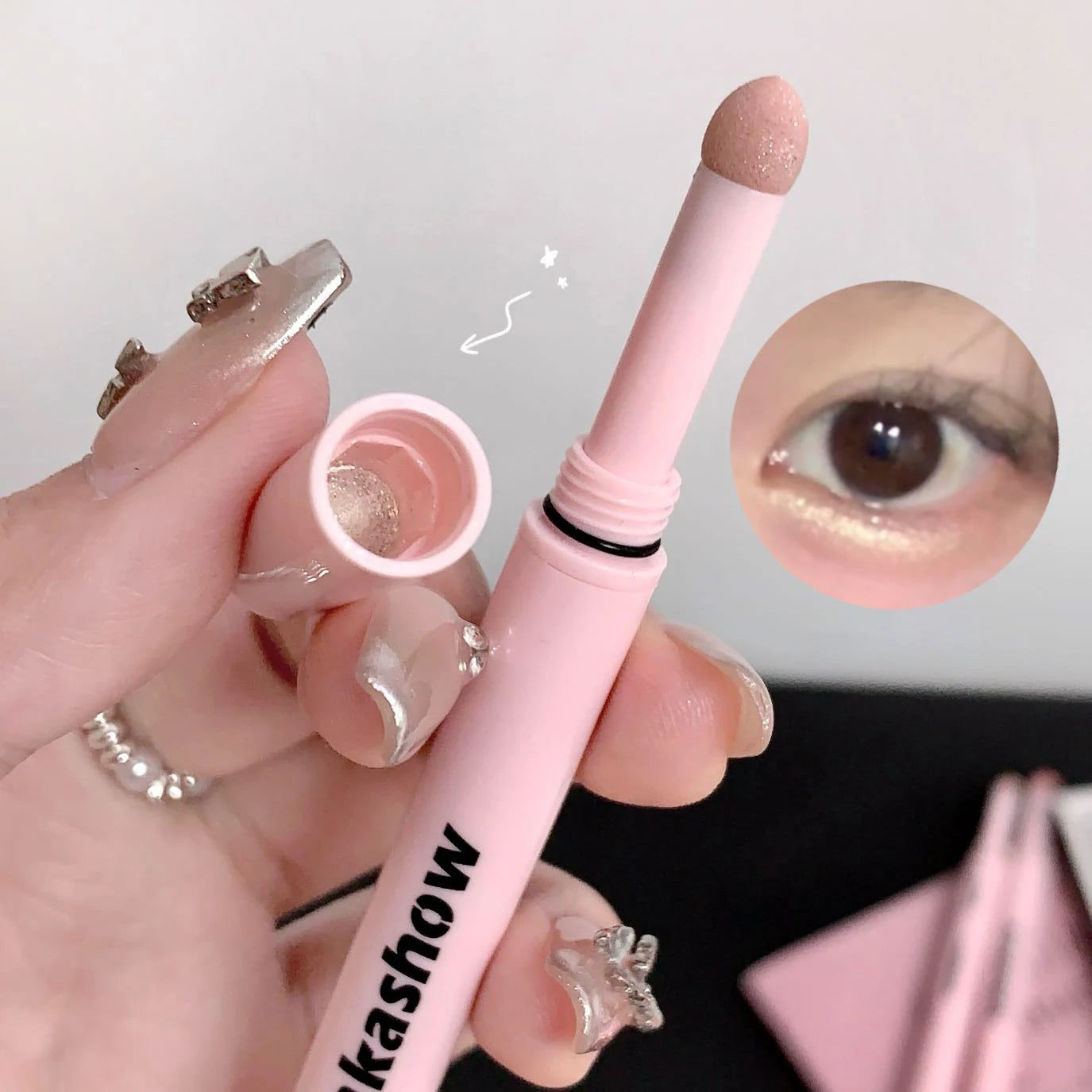 Double-end Lying Silkworm Eyeliner Pencil Diamond Glitter Matte Aegyosal Pen Brightening Cream Shadow Highligher Eye Makeup