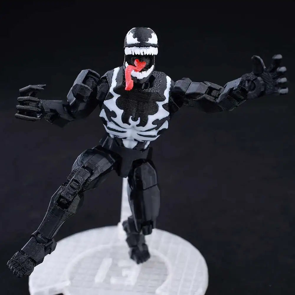 Venom Spider-Man Lucky13 Dummy13 Action Figures - 3D Printed T13 Multi-Jointed Shapeshift Mannequin Anime Collectible Toys