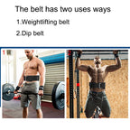 Thick 3 Layers Nylon Dip Belt For Pull Up&Squat Weightlifting,Durable and sturdy Belt for Strength Training,Professional Belt
