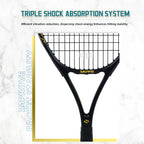 Golden-Dragon Carbon Fiber Tennis Racket For Adults, Ideal for Intermediate Training, Chinese Style Dragon, 50~60lbs, Free Gifts