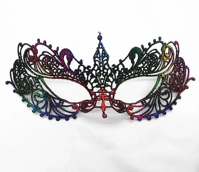 New Women Hollow Lace Face Mask Masquerade Sexy Cosplay Prom Party Props Costume Mask Nightclub Halloween Black Eye Mask