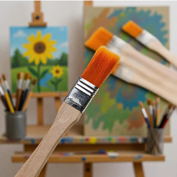 20pcs Small Nylon Bristle Oil Painting Brushes,BBQ Brush Large Medium Small Paint Brushes,Art Pen Brush Nylon Brushes,Tool Brush
