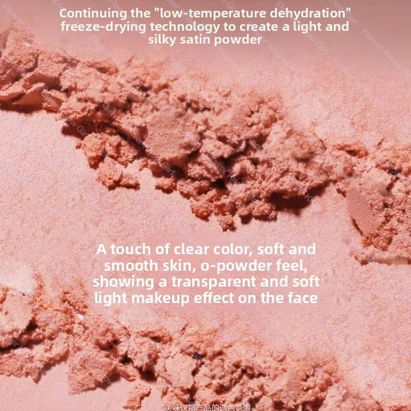 Flower Knows The Sweetie Bear Collection Satin embossed blush Lasting Matte Puffing Natural Brightening Facial Cosmetics 5g