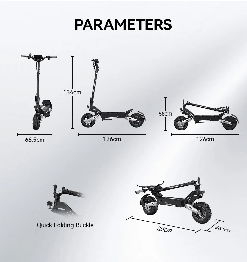 T10 Portable E-Scooter 900W Peak Power 48V 13.5/18 Ah Battery Electric Scooter for Adults 11inch Off-road Tire Scooters Electric