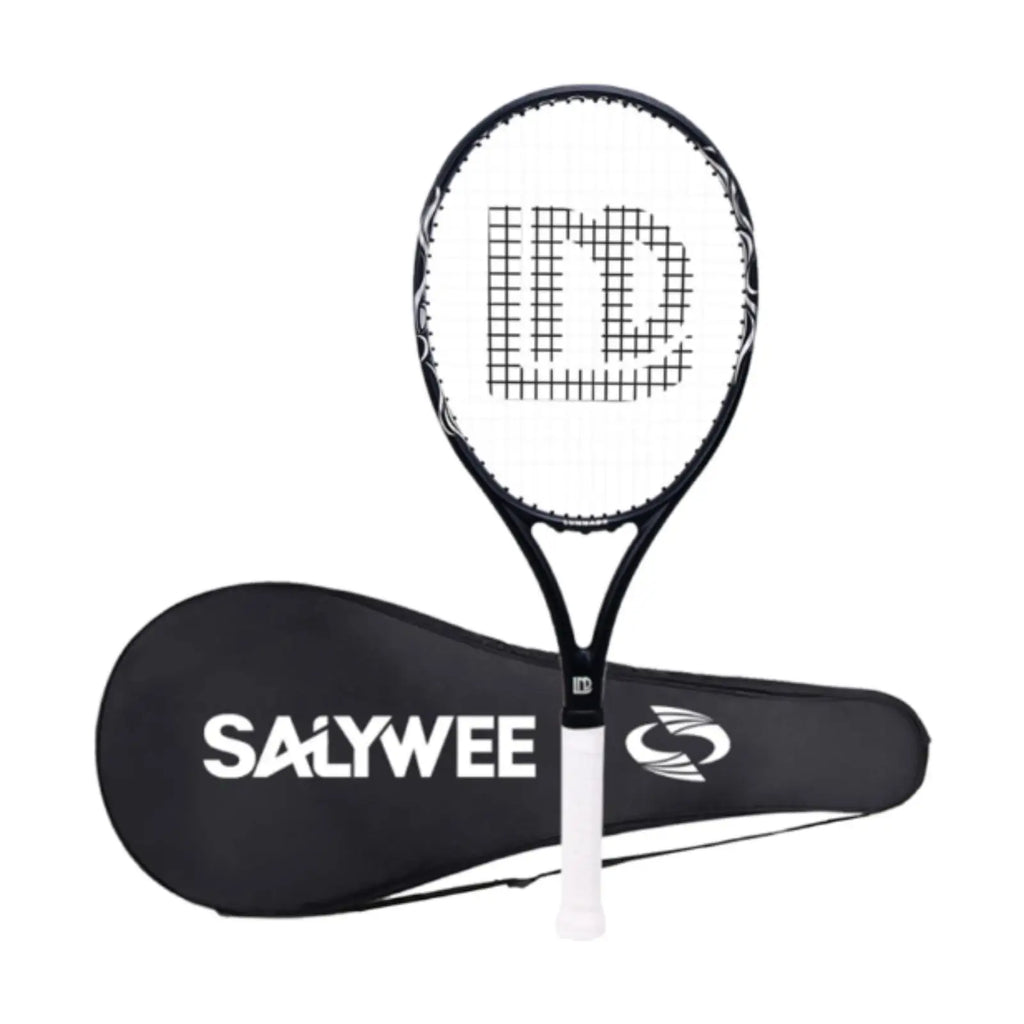 Tennis Racket for Adults Shockproof Professional Tennis Racquet with Carry Bag for Park Garden Backyard Beach Recreational