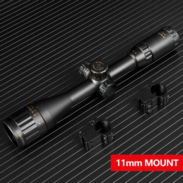 BSA 4-16x44 Tactical Scope Optic Sight Green Red Illuminated Hunting Scopes