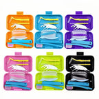 Portable Orthodontic Oral Dental Cleaning Kit Travel Foldable Toothbrush Dental Floss Interdental Brush Oral Care Cleaning Case