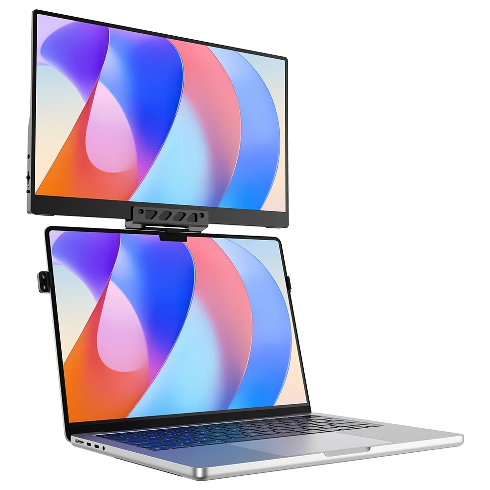 UPERFECT UStand Air Floating Stacked Portable Monitor Stand for Flexible Dual-Screen Setup Adjustable Aluminum Clamp For Laptop