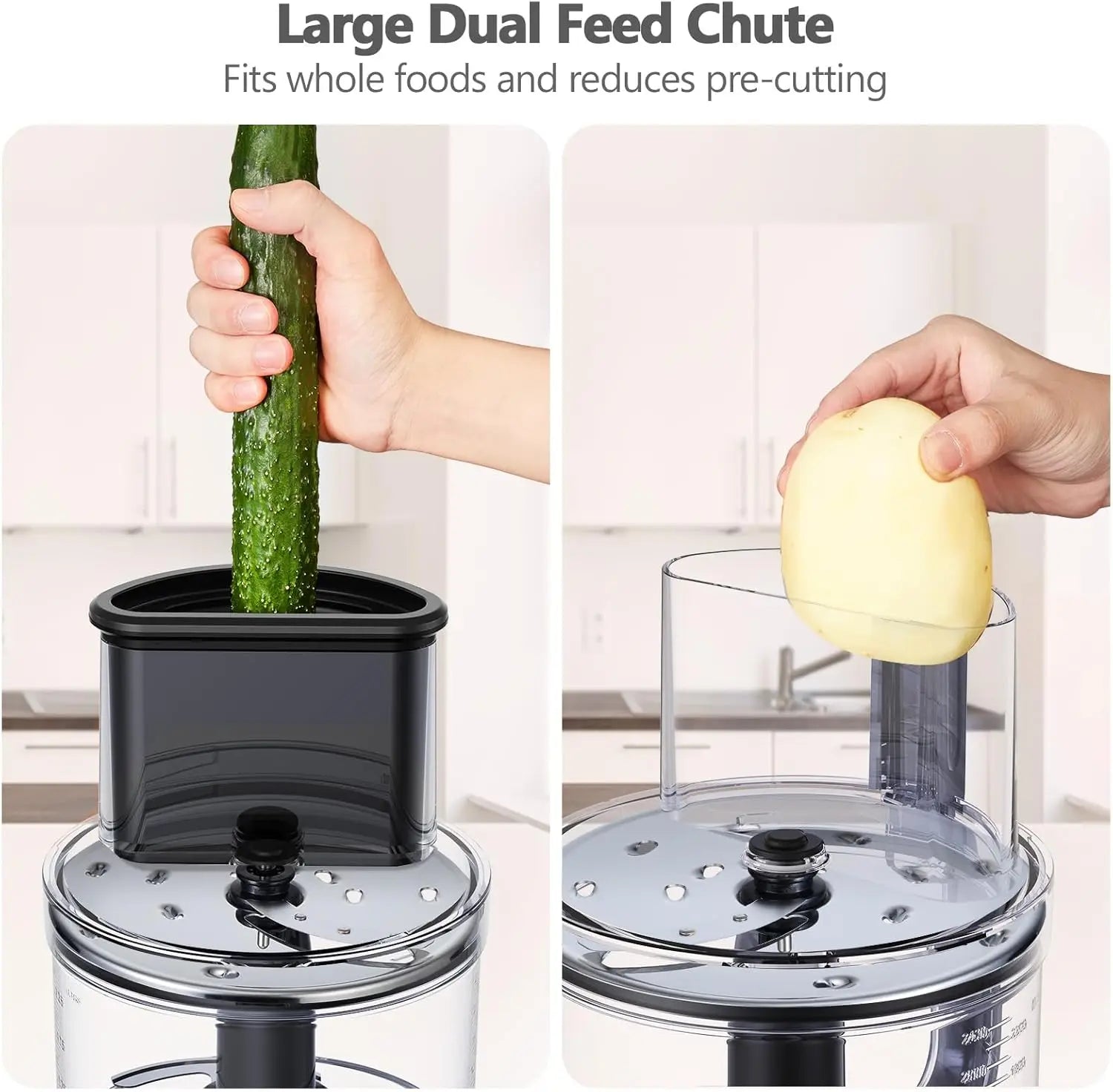 Food Processor, 11-in-1 Multifunctional Kitchen Machine with 2.5L Bowl & 1.5L Blender