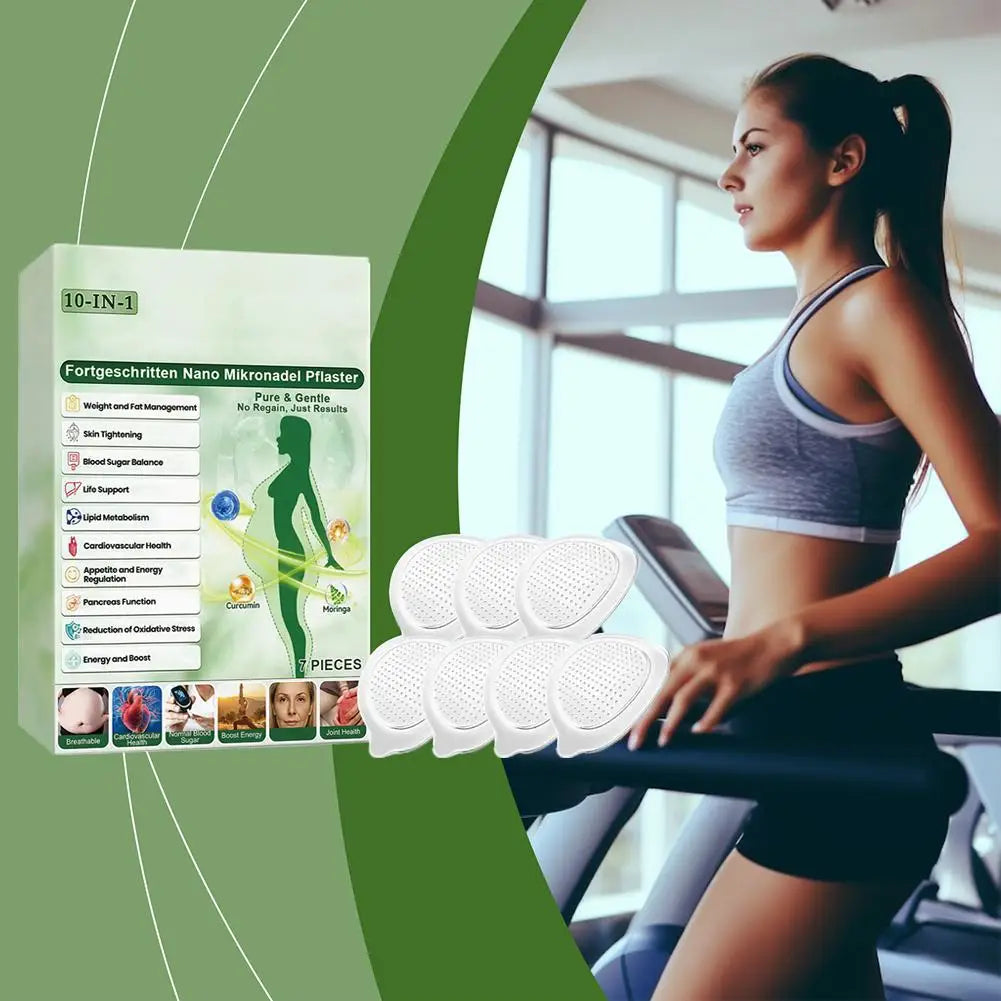 2026 Newest Nano Microneedle Firming Sticker - Moringa & Curcumin Extract, Skin Tightening, Fat Management For Women Men Secondary image