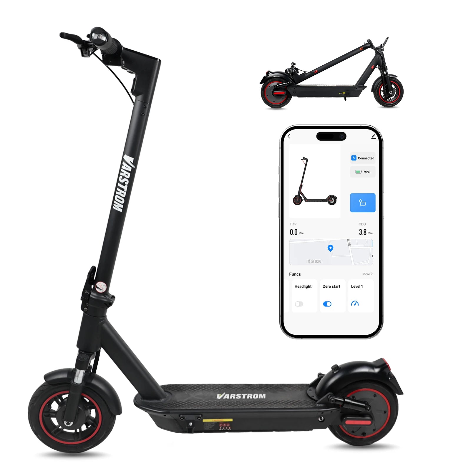 Electric Scooter For Adults Max Speed 35Km/h Electric Scooter 500W (Peak 750W ) Adult Scooter Electric Kick Scooter
