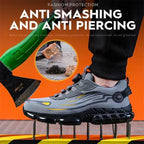 Men's Safety Shoes Protection And Elastic Safety Boots Fashionable Casual Shoes Breathable Odor Protection Men's Work Shoes