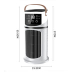 Portable Air Conditioner Desk Fan Spray Humidifier Air Cooling Fan Timing Circulation Wind Quiet Electric Fan for Home Office